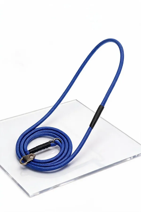 Blue_Nylon_Rope_Dog_Collar_Set