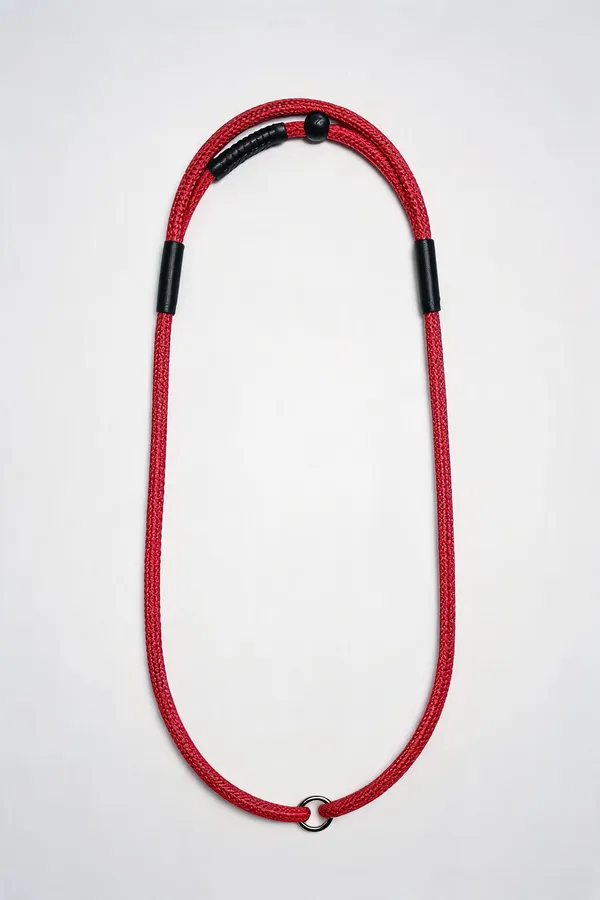Red_Nylon_Braided_Loop_Show_Leash_For_Dogs_-_Pack_of_2