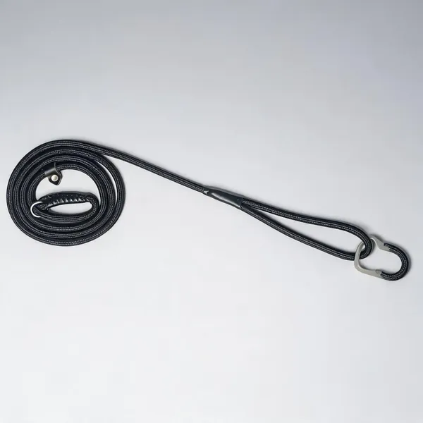 Black_Braided_Nylon_Loop_Show_Leash_For_Dogs