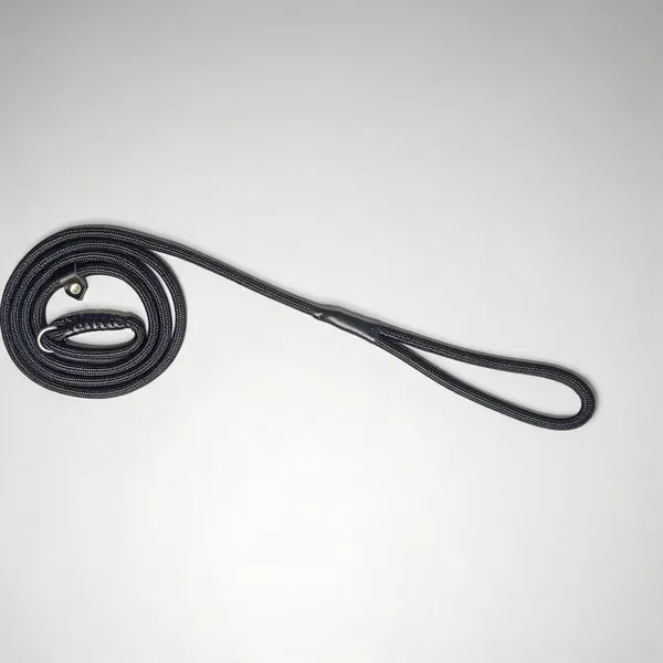 Black_Braided_Nylon_Loop_Show_Leash_For_Dogs