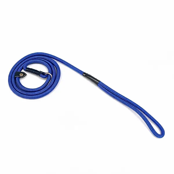 Blue_Braided_Rope_Dog_Show_Leash_Loop_Set