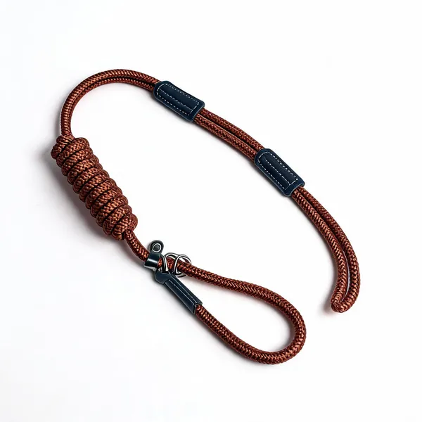 Brown_Braided_Nylon_Loop_Lock_Show_Dog_Leash_-_Pack_of_2