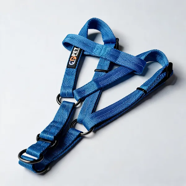 Blue_Soft_Nylon_Adjustable_Cross-Strap_Dog_Harness