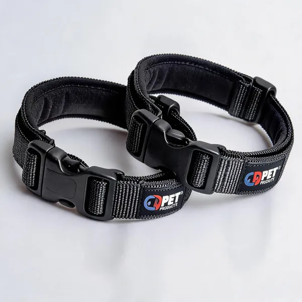 Nylon_Soft_Padded_Adjustable_Collar_For_Dogs_And_Cats_Blue_-_Pack_of_2