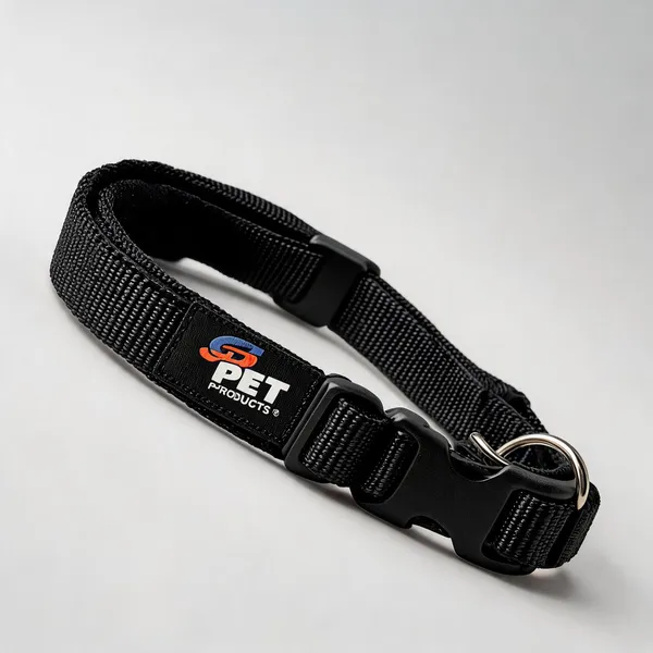 Black_Nylon_Soft_Padded_Adjustable_Dog_Collar_-_Pack_of_2