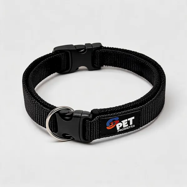 Black_Nylon_Soft_Padded_Adjustable_Dog_Collar_-_Pack_of_2