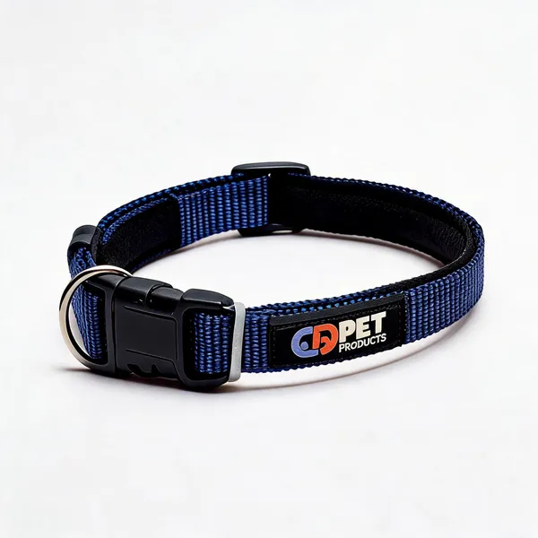 Nylon_Adjustable_Buckle_Collar_For_Dogs_And_Cats_Blue_-_Pack_of_2