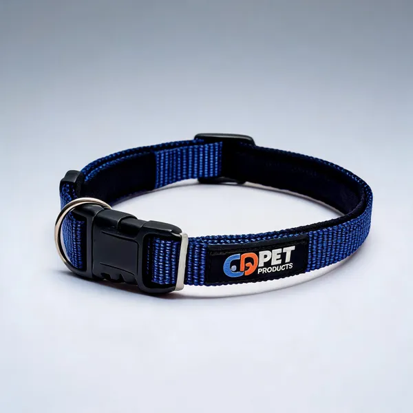 Nylon_Adjustable_Buckle_Collar_For_Dogs_And_Cats_Blue_-_Pack_of_2