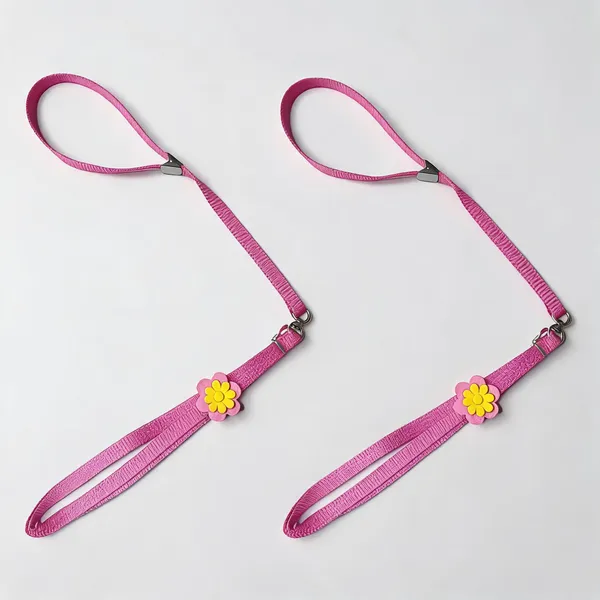 Pink_Nylon_Sunflower_Embellished_Dog_Collar_Set_-_Pack_of_2