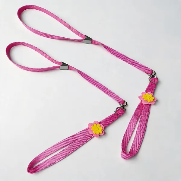 Pink_Nylon_Sunflower_Embellished_Dog_Collar_Set_-_Pack_of_2