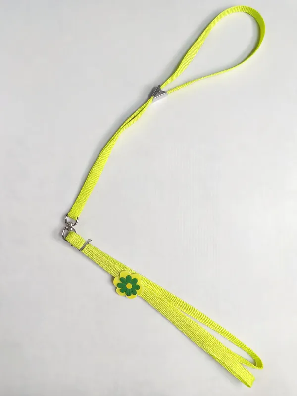 Green_Nylon_Sunflower_Accent_Dog_Collar_Leash_Set_-_Pack_of_2