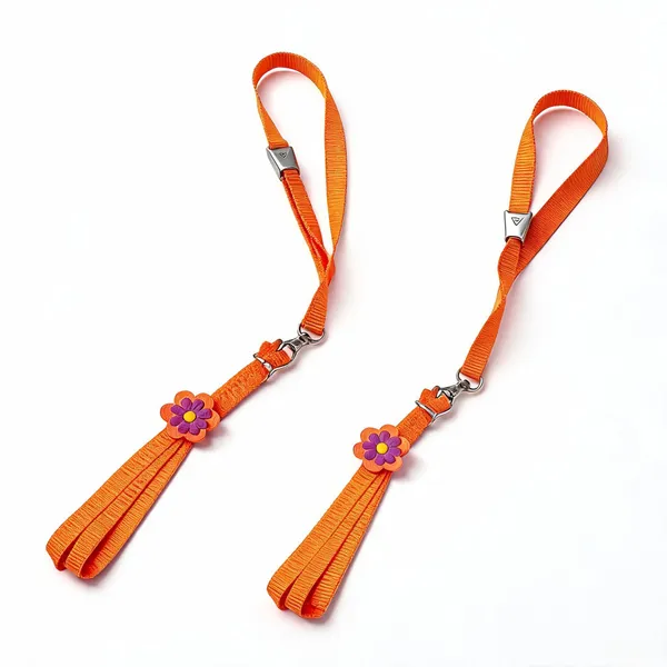 Orange_Nylon_Sunflower_Collar_Set_For_Dogs_-_Pack_of_2