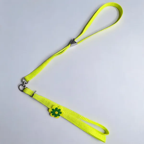 Yellow_Nylon_Floral_Dog_Collar_Leash_Set_-_Pack_of_2