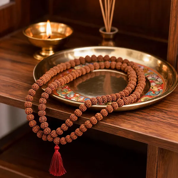 Brown_Rudraksha_Jaap_Mala_With_Red_Tassel_10Mm