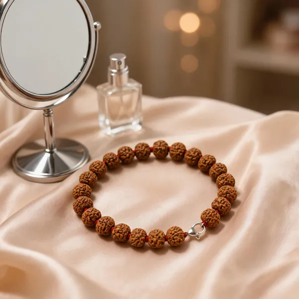 Brown_Rudraksha_Stainless_Steel_Hook_Bracelet_For_Unisex