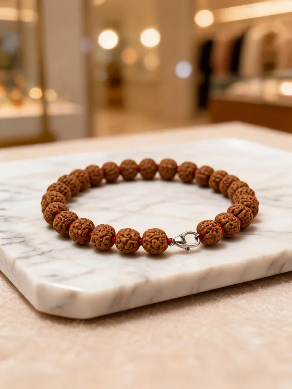 Brown_Rudraksha_Stainless_Steel_Hook_Bracelet_For_Unisex