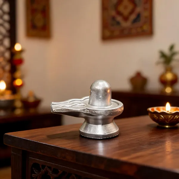 Parad_Silver_Tone_Traditional_Shiva_Lingam_Idol