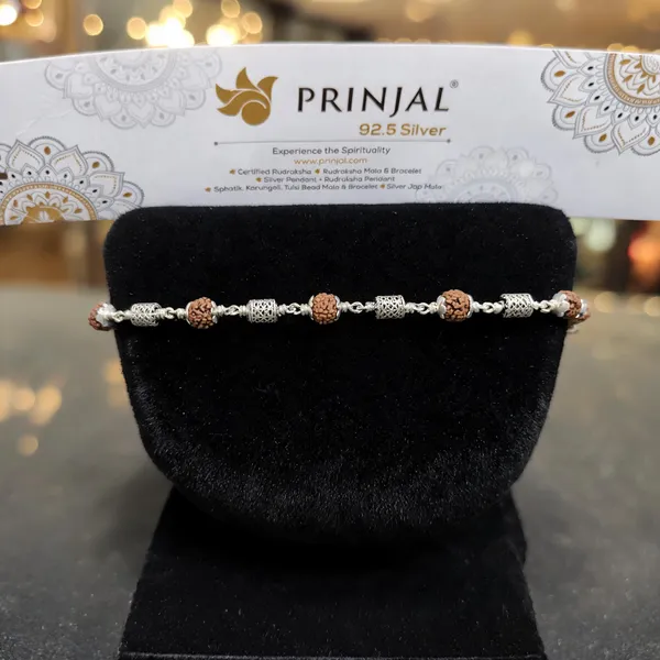 Brown_Rudraksha_92.5_Sterling_Silver_Beaded_Bracelet_For_Unisex