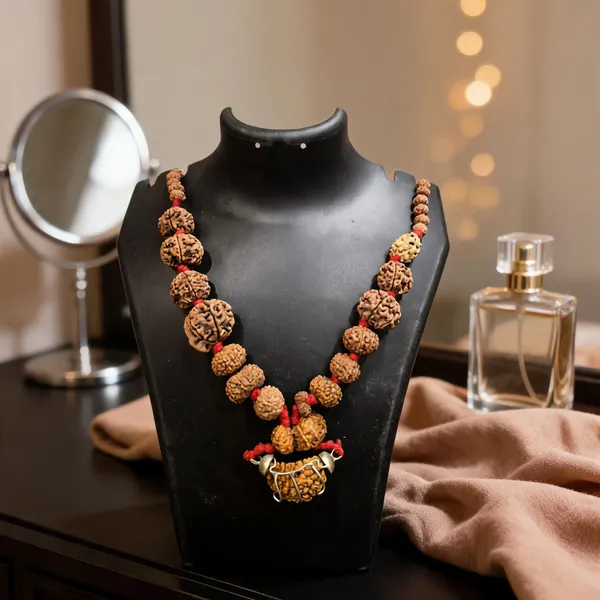 Brown_Natural_Rudraksha_1_To_14_Mukhi_Kantha_Necklace_For_Men_&_Women