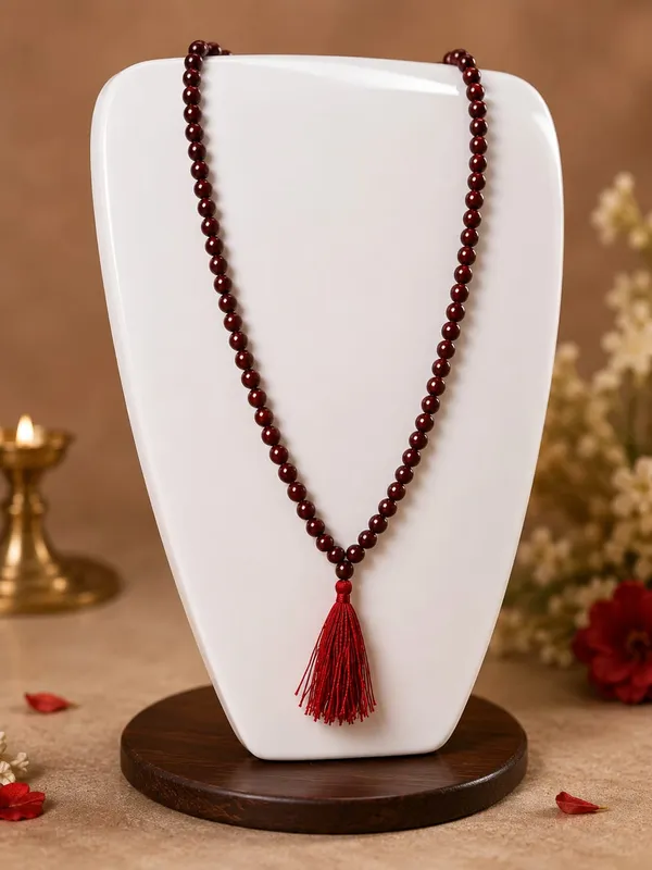 Brown_Rudraksha_Beaded_Mala_Necklace_7Mm_For_Unisex