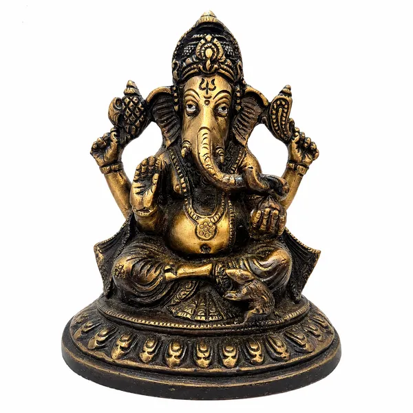 Brass_Antique_Finish_Seated_Ganesha_Idol