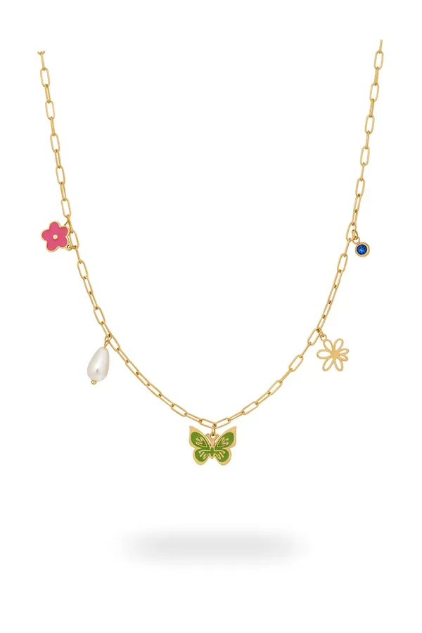 Gold_18K_Gold_Plated_Layered_Floral_Charm_Necklace_For_Women