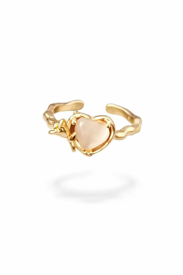 Gold_Brass_Heart_Stone_Adjustable_Ring_For_Women