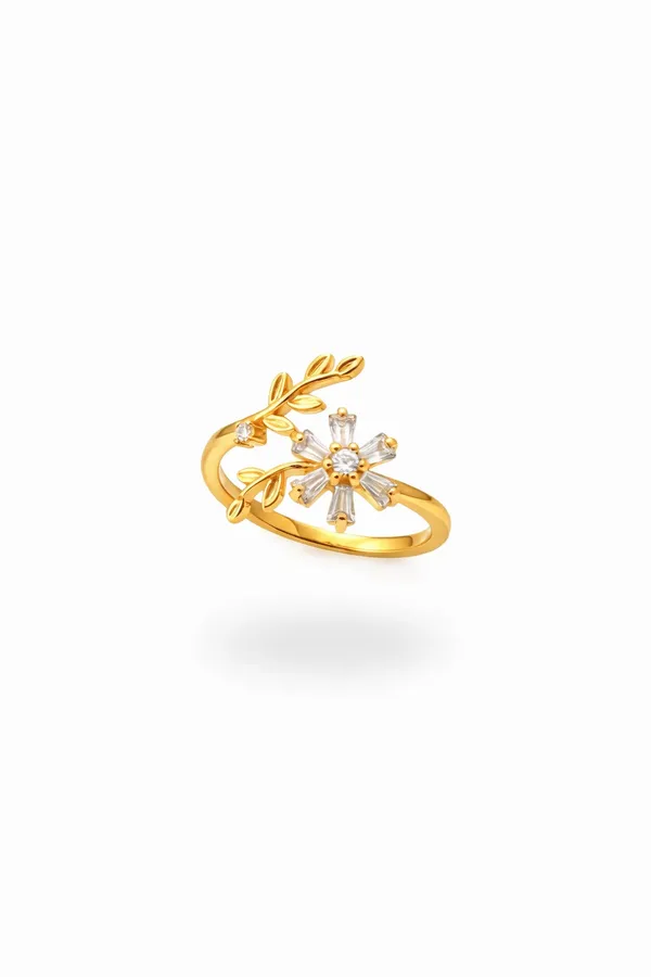 Gold_Brass_Cz_Floral_Stone_Ring_For_Women