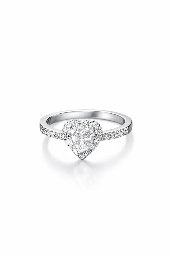 Silver_Brass_Cz_Heart_Cluster_Ring_For_Women