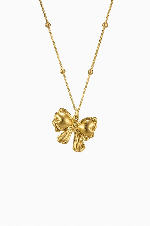 Gold_18K_Gold_Plated_Butterfly_Pendant_Necklace_For_Women