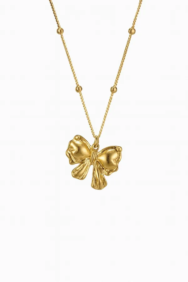 Gold_18K_Gold_Plated_Butterfly_Pendant_Necklace_For_Women