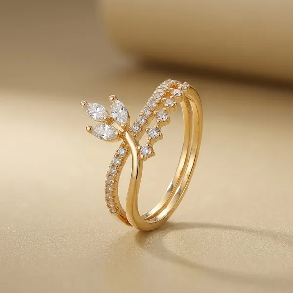 Gold_Brass_Cz_Crystal_Leaf_Ring_For_Women