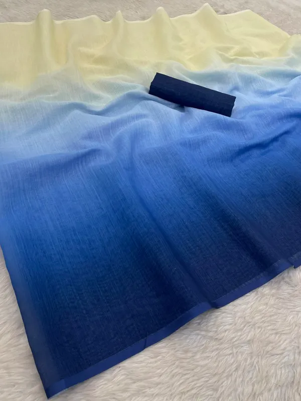 Blue_Gradient_Saree_For_Women