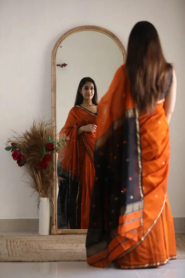Orange_Traditional_Saree_For_Women