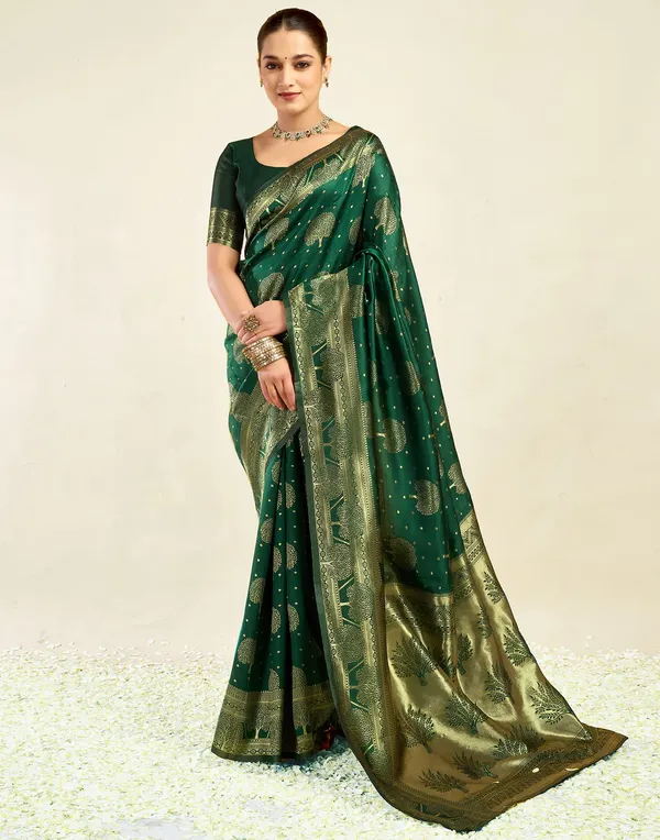 Green_Woven_Brocade_Saree_For_Women