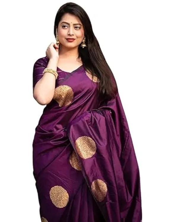 Dark_Purple_Soft_Silk_Woven_Saree_For_Women