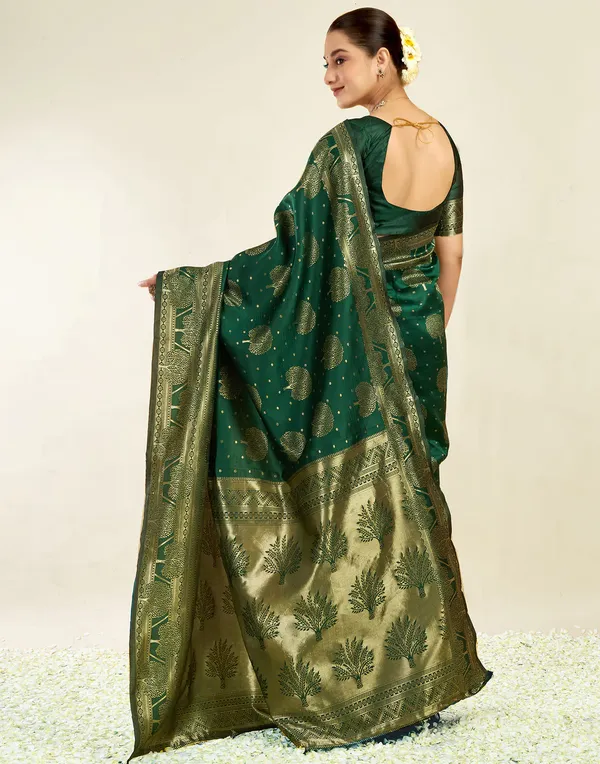 Green_Woven_Brocade_Saree_For_Women