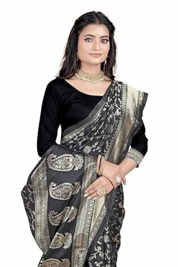 Black_Banarasi_Silk_Saree_For_Women