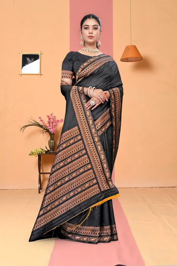 Black_Printed_Saree_For_Women