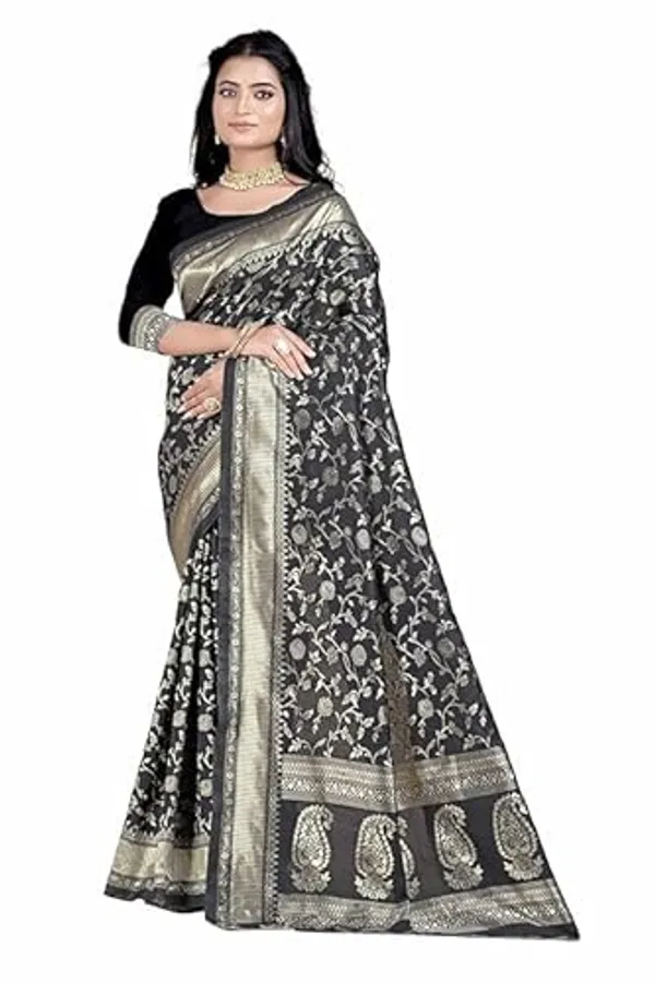 Black_Banarasi_Silk_Saree_For_Women