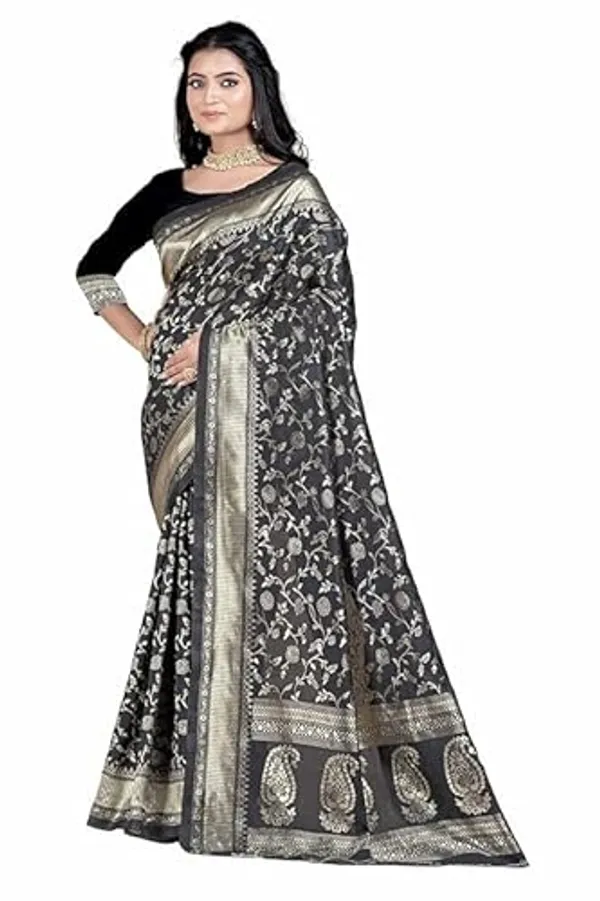 Black_Banarasi_Silk_Saree_For_Women