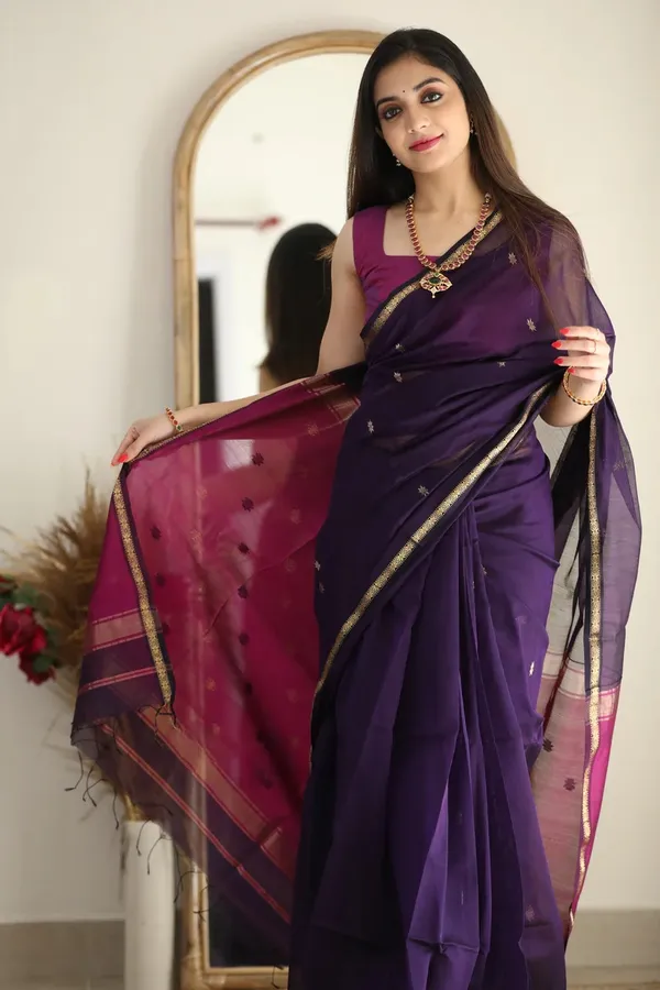 Purple_Traditional_Saree_For_Women