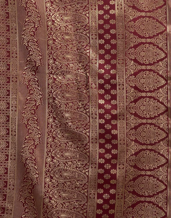 Maroon_Banarasi_Silk_Saree_For_Women