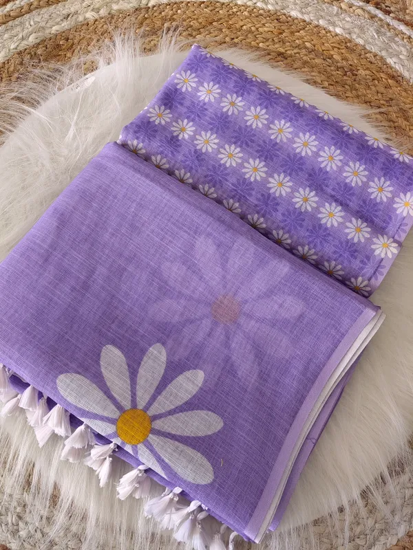 Lavender_Floral_Print_Saree_For_Women
