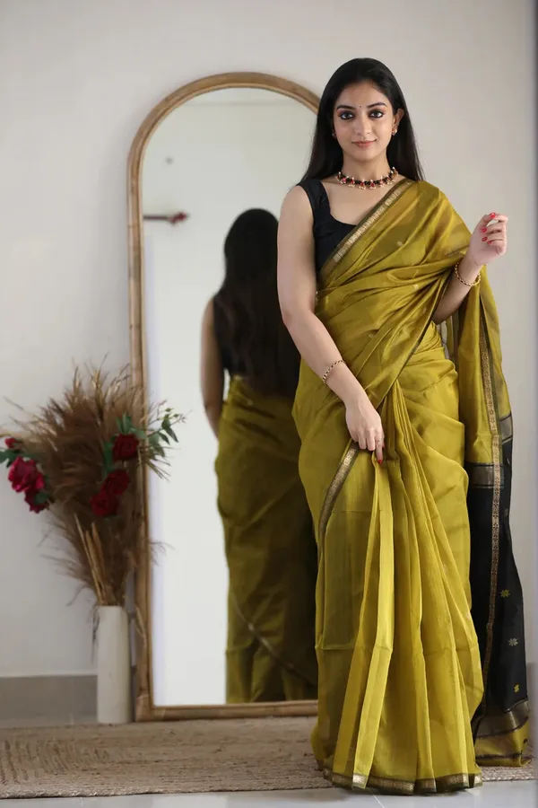 Olive_Green_Saree_For_Women