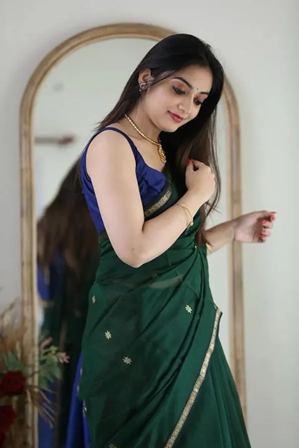 Green_Embellished_Saree_For_Women