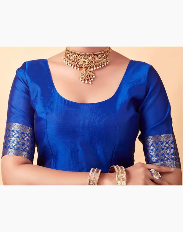 Blue_Banarasi_Silk_Saree_For_Women
