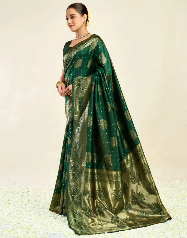Green_Woven_Brocade_Saree_For_Women