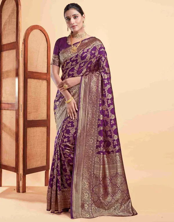 Purple_Woven_Saree_For_Women