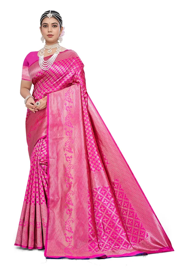 Pink_Woven_Traditional_Saree_For_Women